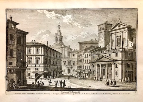 Vasi Giuseppe (1710-1782) Chiesa di S. Eustachio 1786 Roma 